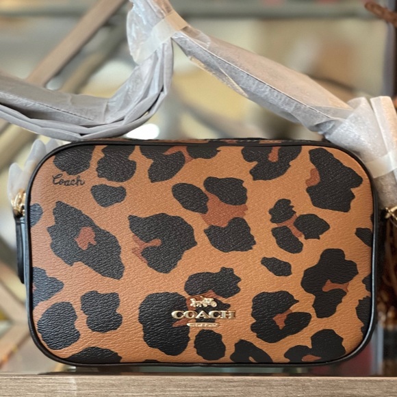 🔥LASToNE🔥Coach Jes 20 Crossbody Leopard Print - Picture 2 of 11